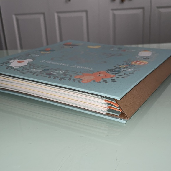 Bump For Joy Pregnancy Journal gender neutral pages trimester pastel spiral hard - Picture 3 of 10